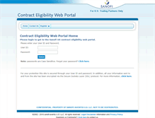 Tablet Screenshot of contracteligibility.sanofi-aventis.us